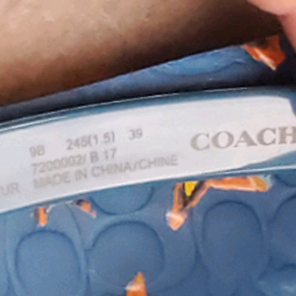 Coach Blue Stars Abbigail Size 9 Flip Flop Sandals - Picture 5 of 8